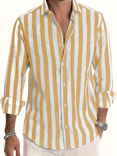 Harold™ | Vibrant Striped Long Sleeve Shirt