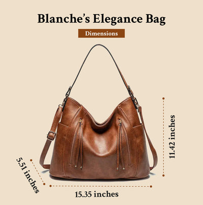 L'élégance de Blanche | Sac en cuir luxueux