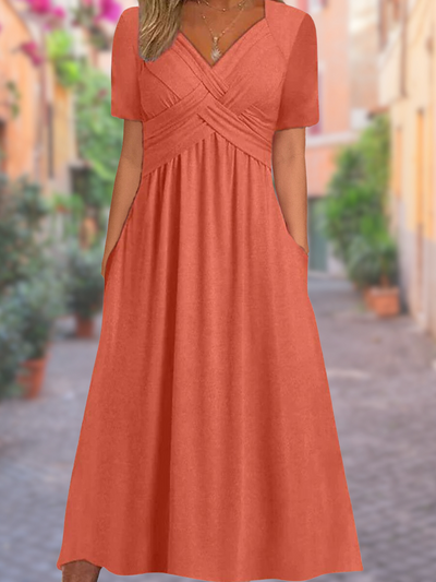 Selby | Cotton V-Neck Dress