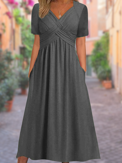 Selby | Cotton V-Neck Dress