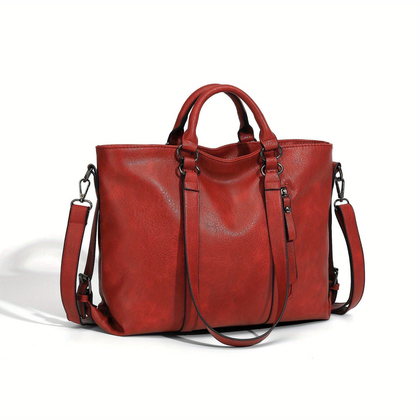 Charlotte’s Classic Elegance | Vintage Faux Leather Tote Bag