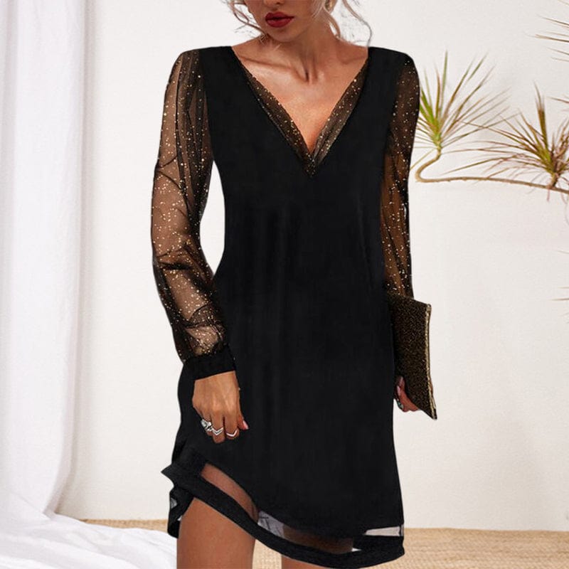 Robe élégante à col en V Ava™