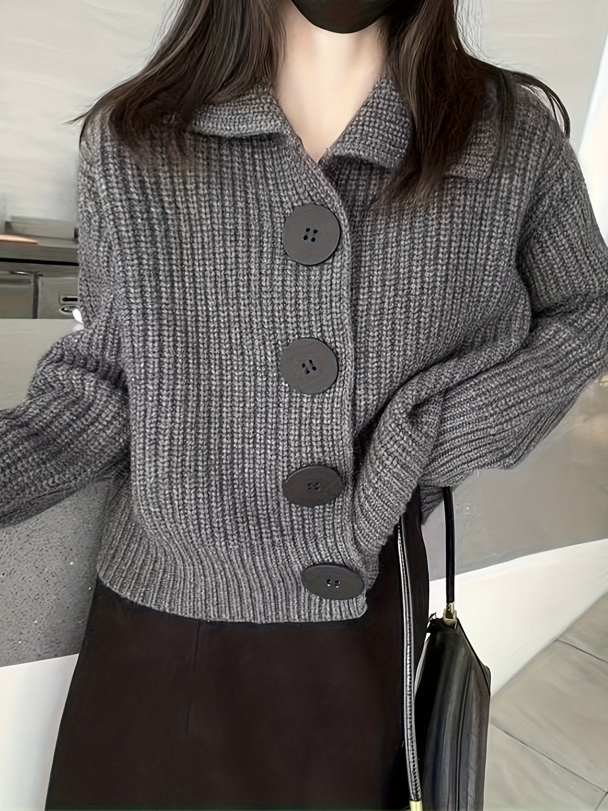 Amélie | Cardigan en maille tricotée 