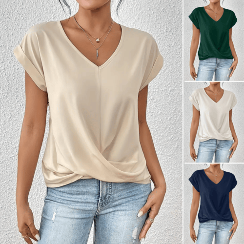 Blakely™ Blouse décontractée à Col en V