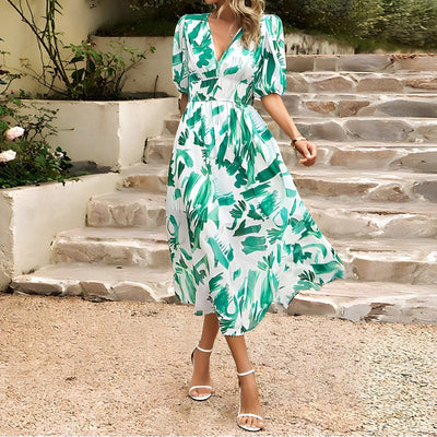 Blessie – Robe longue à imprimé floral