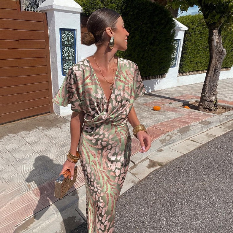 Robe longue à col en V Kendall™