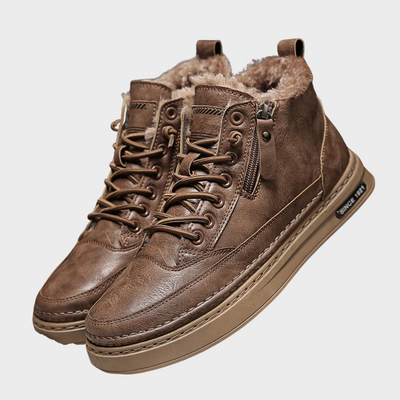 Bryon | Bottines d'hiver en cuir pour hommes 