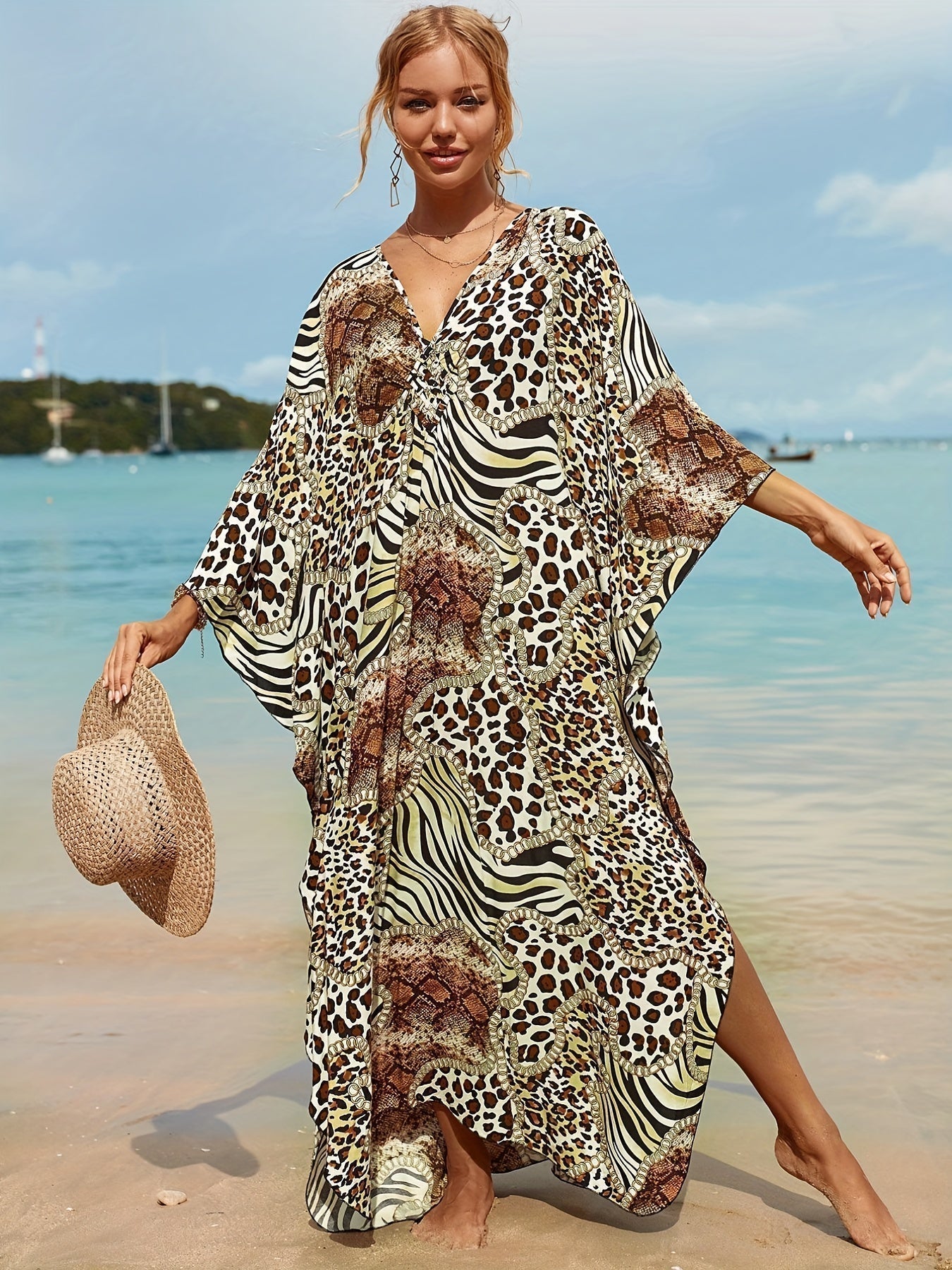 Amara™ - Robe de plage Safari sauvage