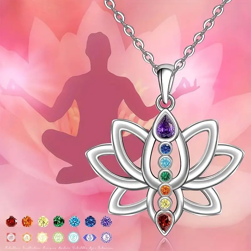 Collier élégant des 7 chakras