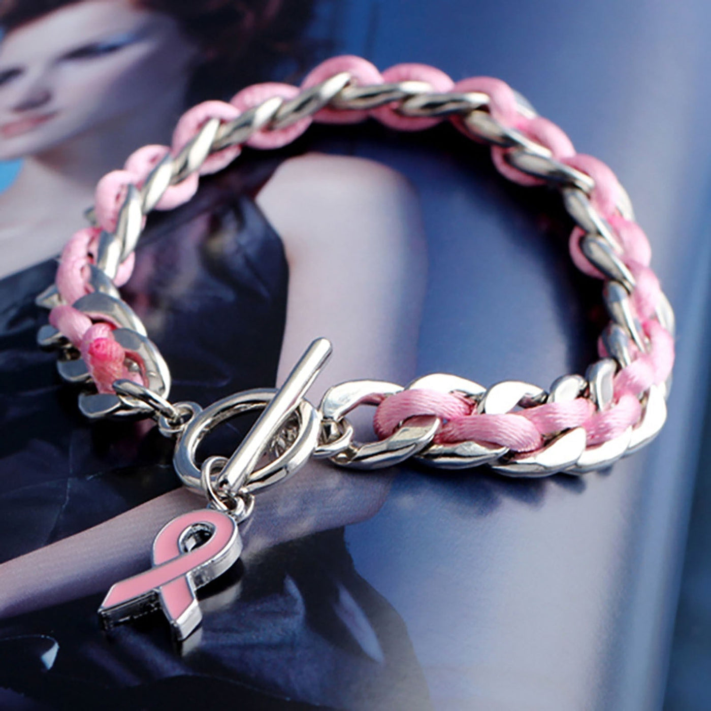 Bracelet Coeur Rose | Ensemble contre le cancer du sein