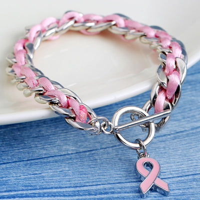 Bracelet Coeur Rose | Ensemble contre le cancer du sein