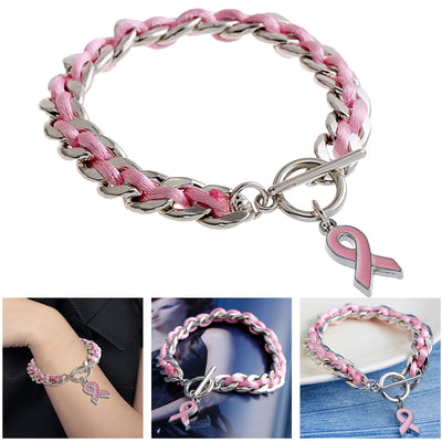 Bracelet Coeur Rose | Ensemble contre le cancer du sein