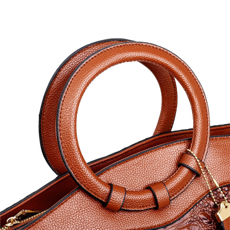 Ava™ - Elegant Handmade Leather Croco Bag